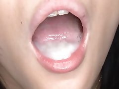 Asian, Blowjob, Cumshot